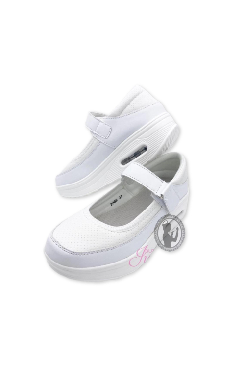 Nurse Shoes Comfy Mary Jane White - 2969